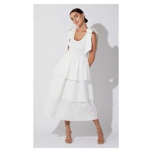 NWT Cleobella Kaiya Midi Dress in White Size Small